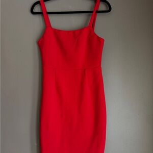 Lulu's Vibrant Red Midi Dress
